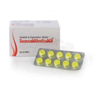 Super Vikalis VX (cialis și dapoxetină) - 10 tablete. x 80 mg.