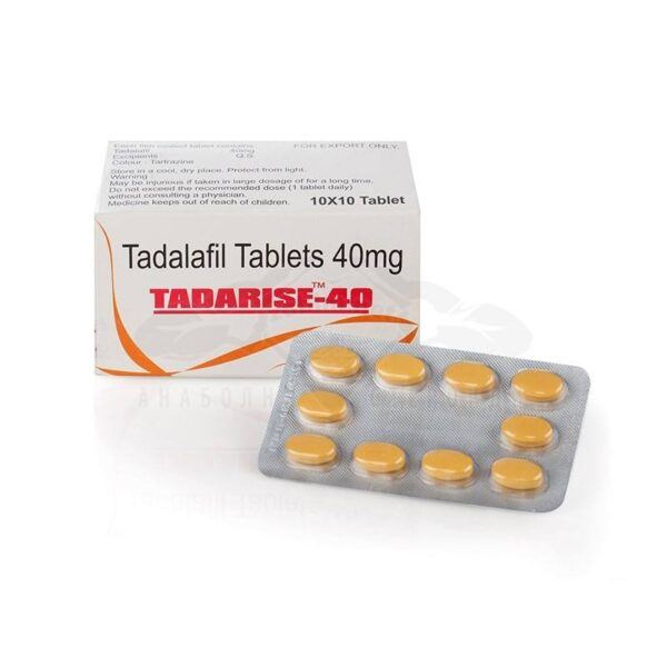 Tadarise 40 (Tadalafil) - dublă doză de Cialis - 10 tablete. x 40 mg.