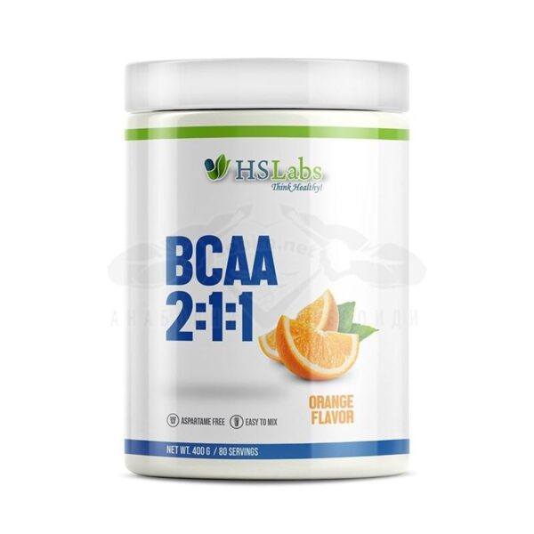 HS LABS BCAA 2:1:1 400 g. aromă de portocale